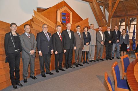 Delegácia Rady Európy na radnici
