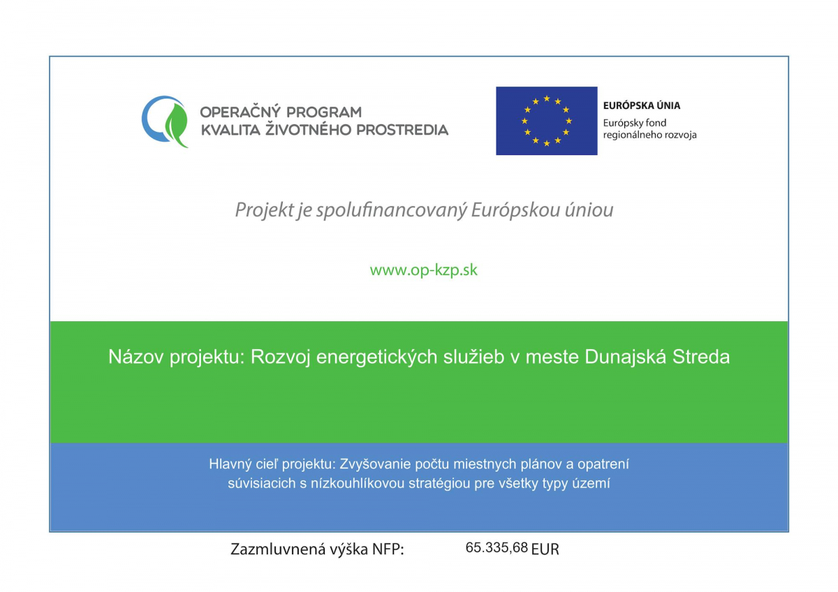 Rozvoj energetických služieb v meste Dunajská Streda