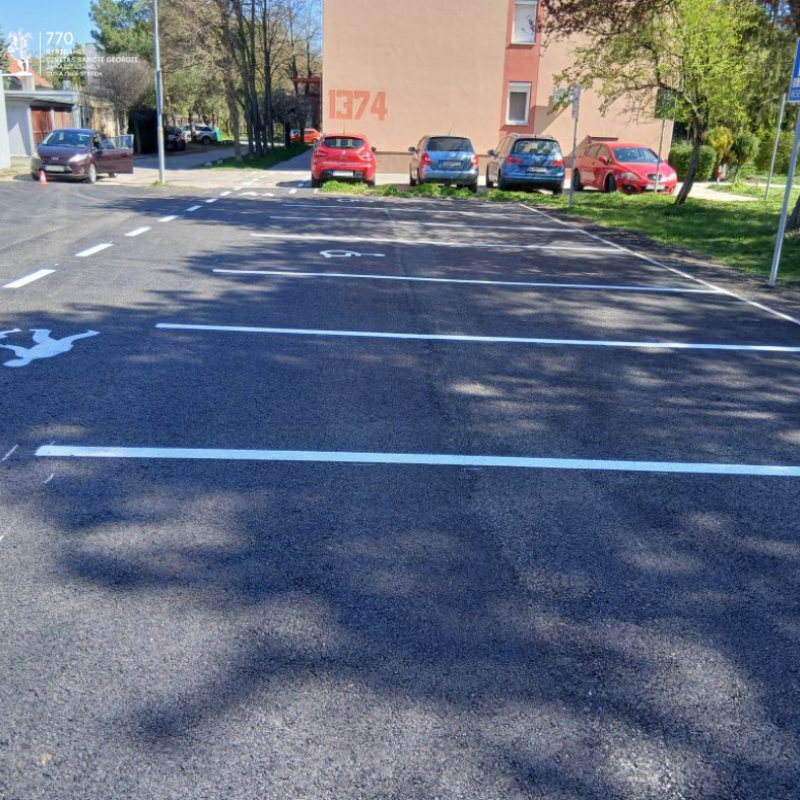 Rózsa liget parkoló felújítás