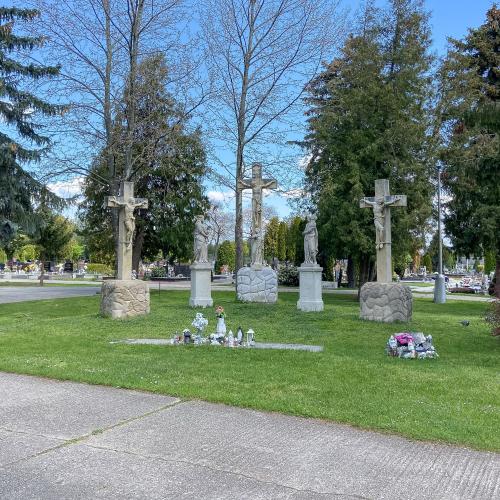 Súsošie Kalvárie v cintoríne