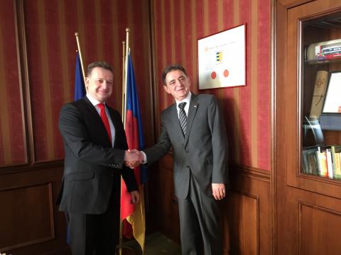 A szerb nagykövet látogatása a városházán