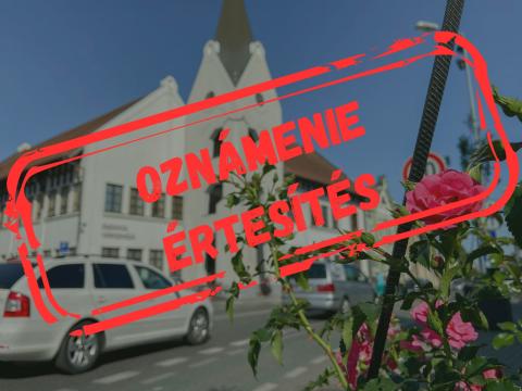 oznámenie