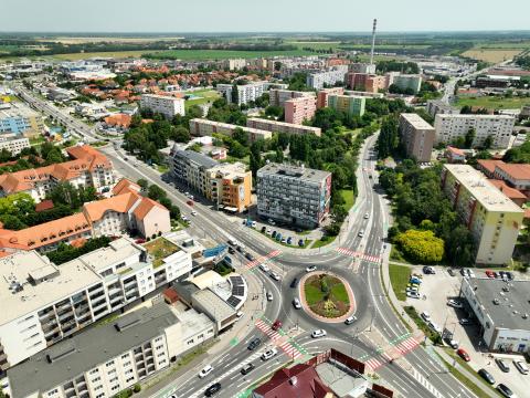 mesto Dunajská Streda z neba