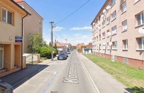 Komenský utca Google street view