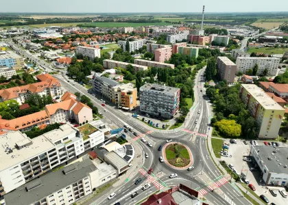 mesto Dunajská Streda z neba