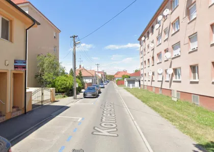 Komenský utca Google street view