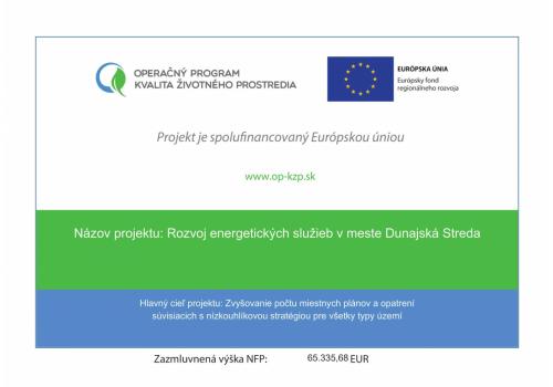 Energetické audity organizácií mesta Dunajská Streda