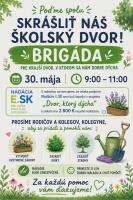 Pozvánka na brigádu-skrašlíme spolu školský dvor